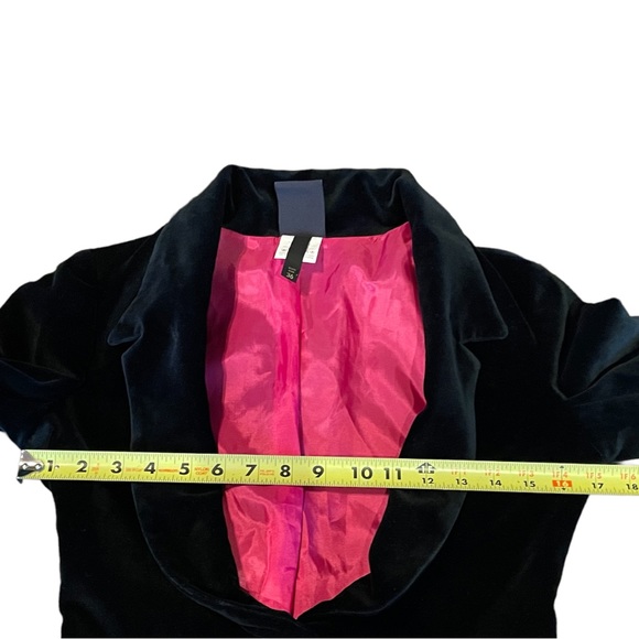 Lac et Mel By Gregor Clemens Designer Smoking Jacket Black Velvet Gothic - Picture 15 of 16